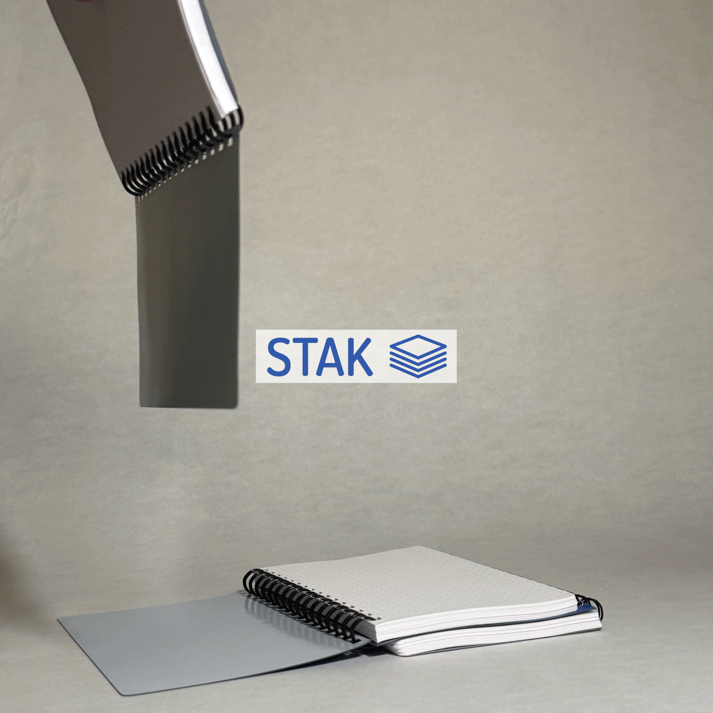 SKETCHSTAK Spiral Notebooks + Magnetic Covers, 2 Pack, 1 Subject, Dotted Paper, 50 Sheets